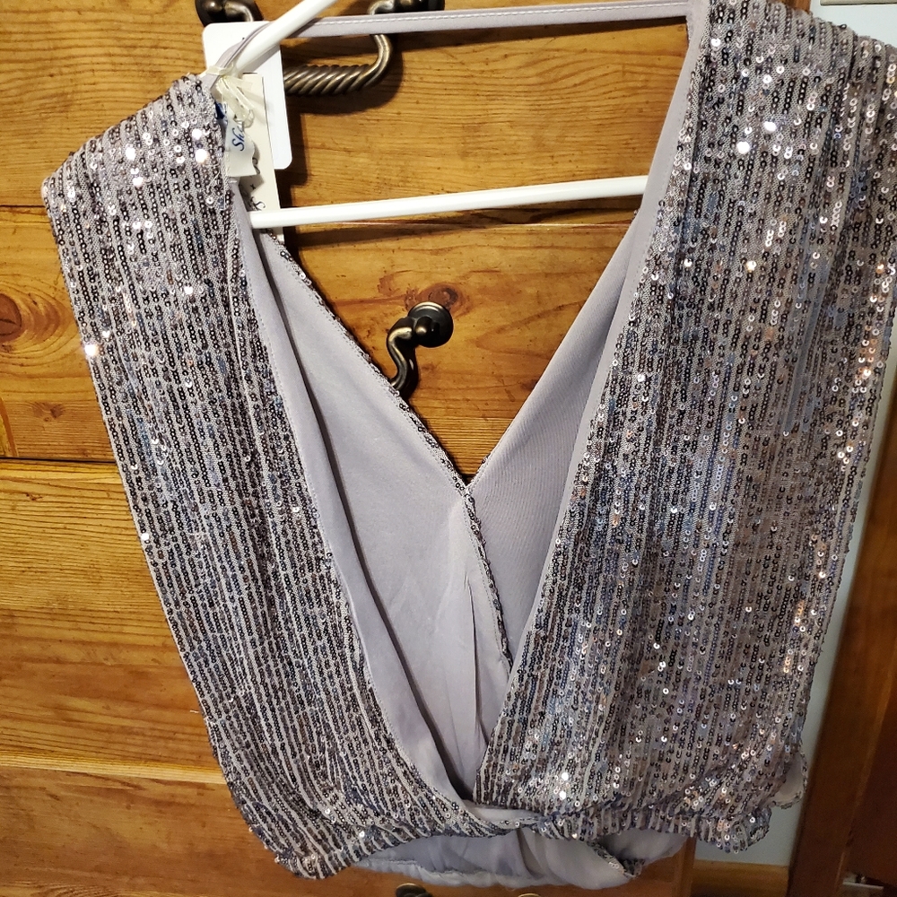 Sequin dress top